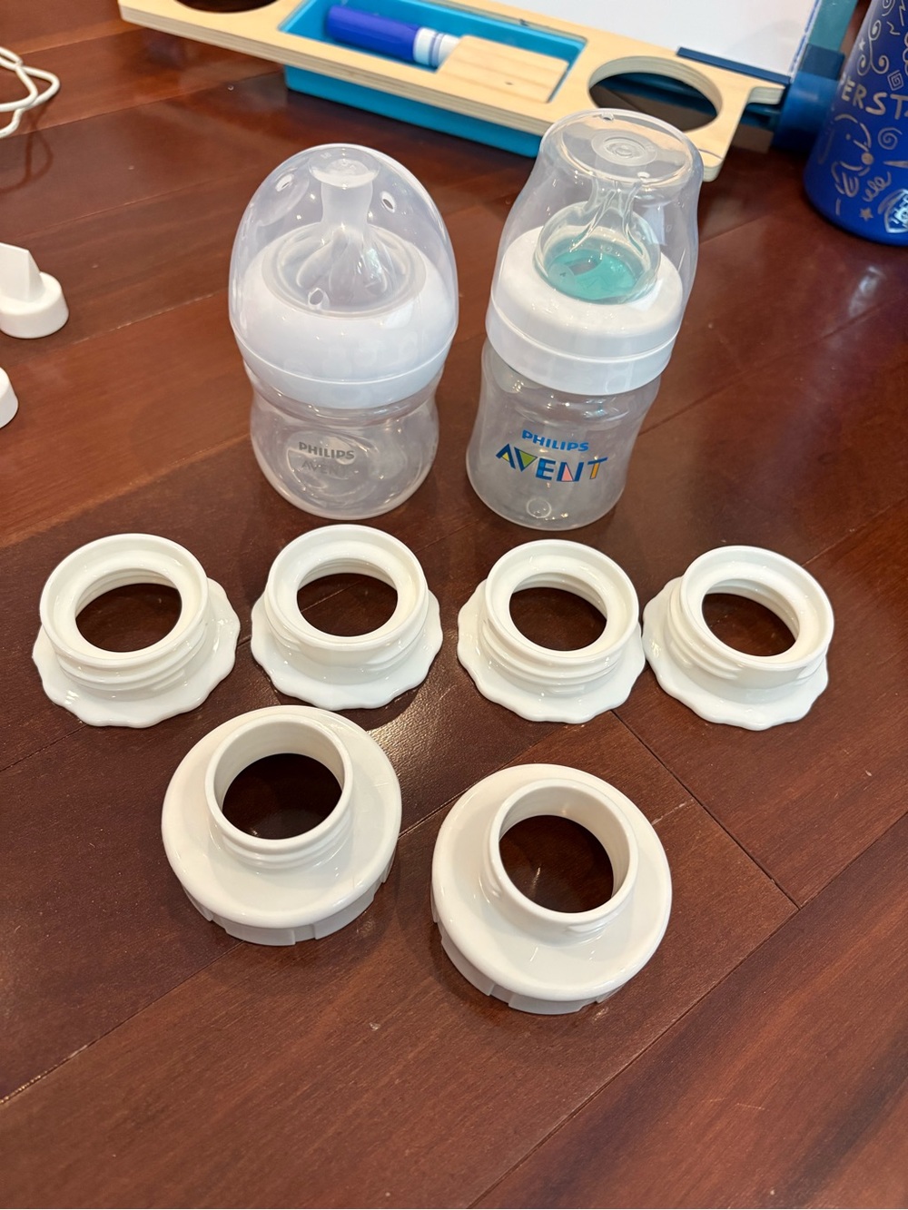 Spectra pump compatible bottles, and adapters